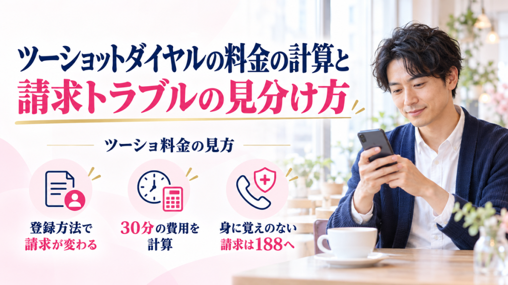 ツーショットダイヤルの料金の計算と請求トラブルの見分け方