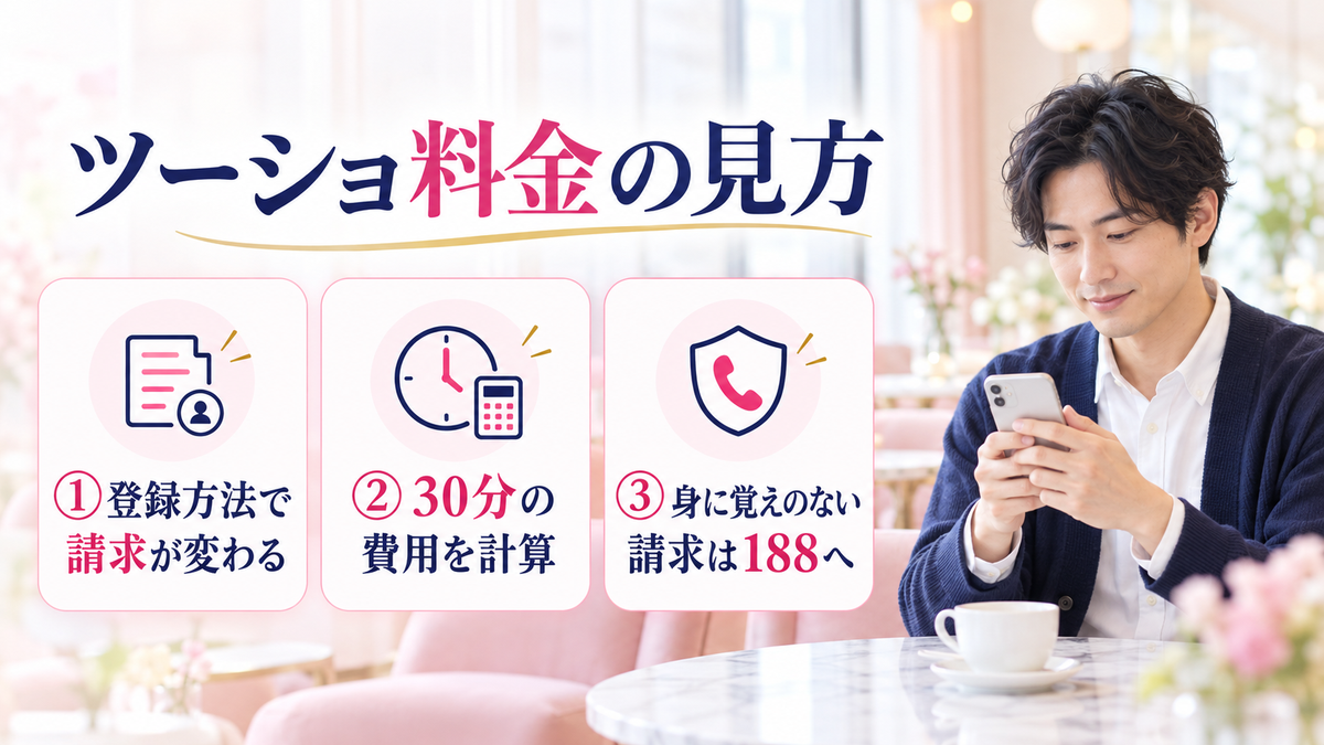 ツーショ料金の見方