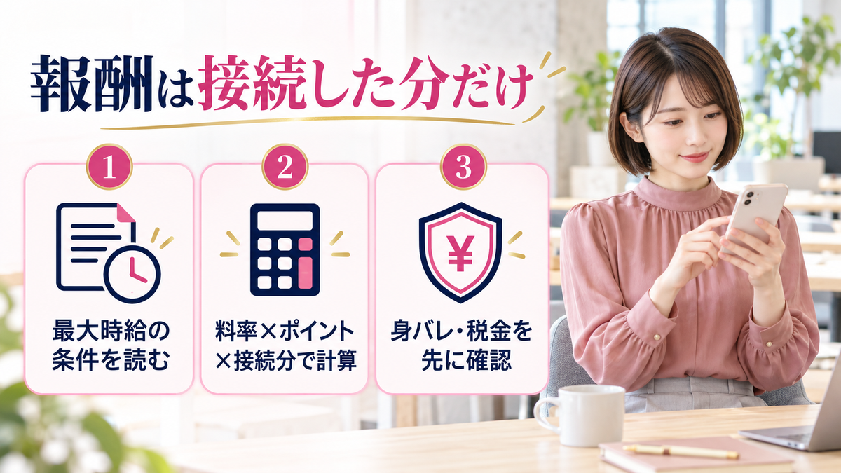 報酬は接続した分だけ