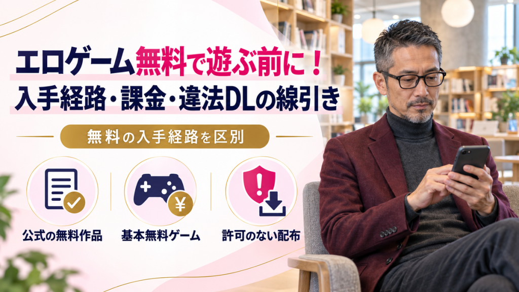 エロゲーム無料で遊ぶ前に！入手経路・課金・違法DLの線引き