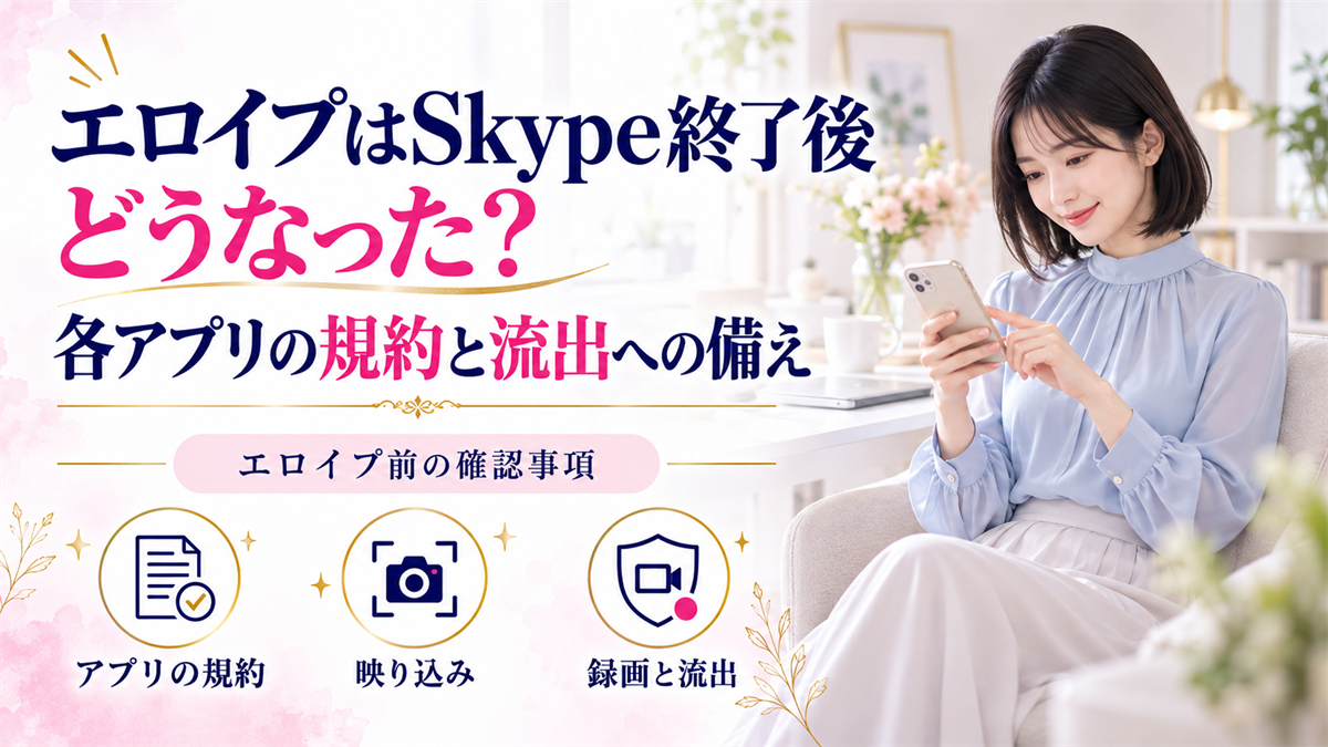 エロイプはSkype終了後どうなった?各アプリの規約と流出への備え