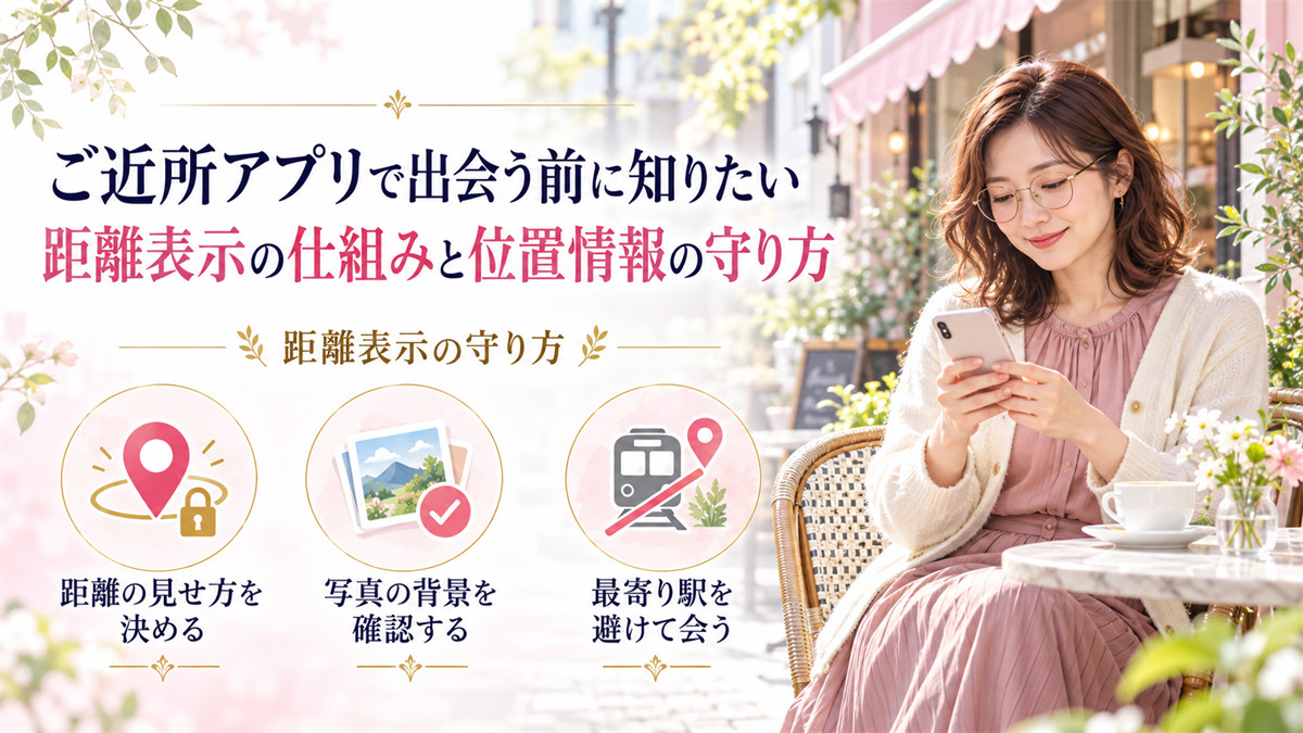 ご近所アプリで出会う前に知りたい距離表示の仕組みと位置情報の守り方