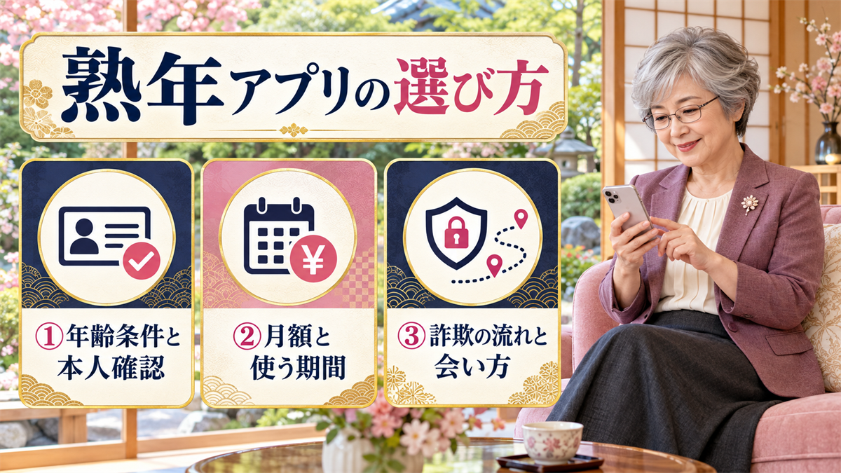 熟年アプリの選び方