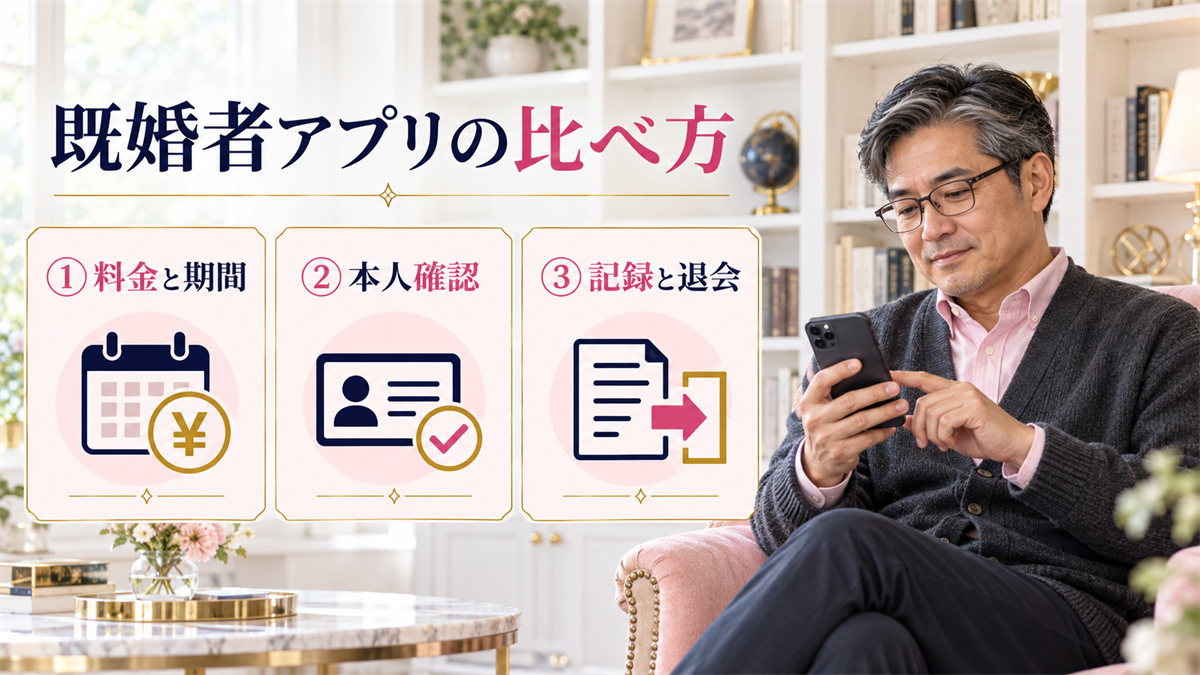 既婚者アプリの比べ方