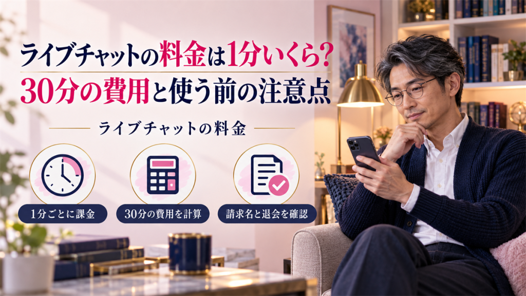 ライブチャットの料金は1分いくら？30分の費用と使う前の注意点
