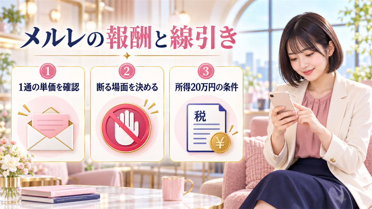 メルレの報酬と線引き