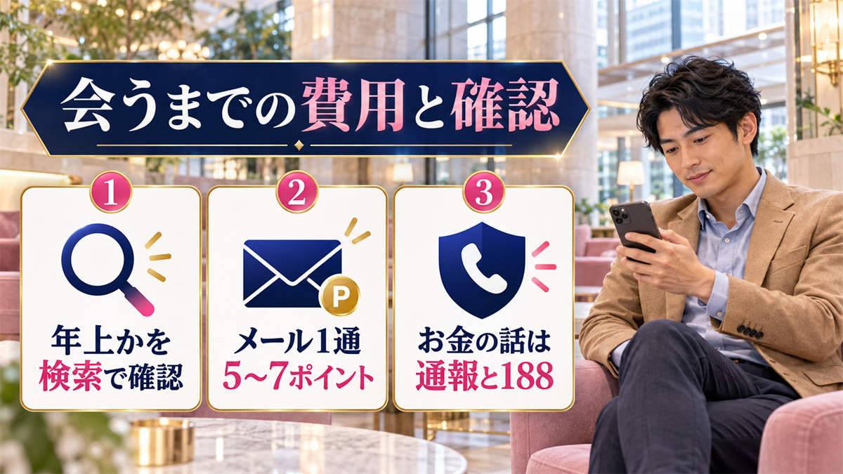 会うまでの費用と確認