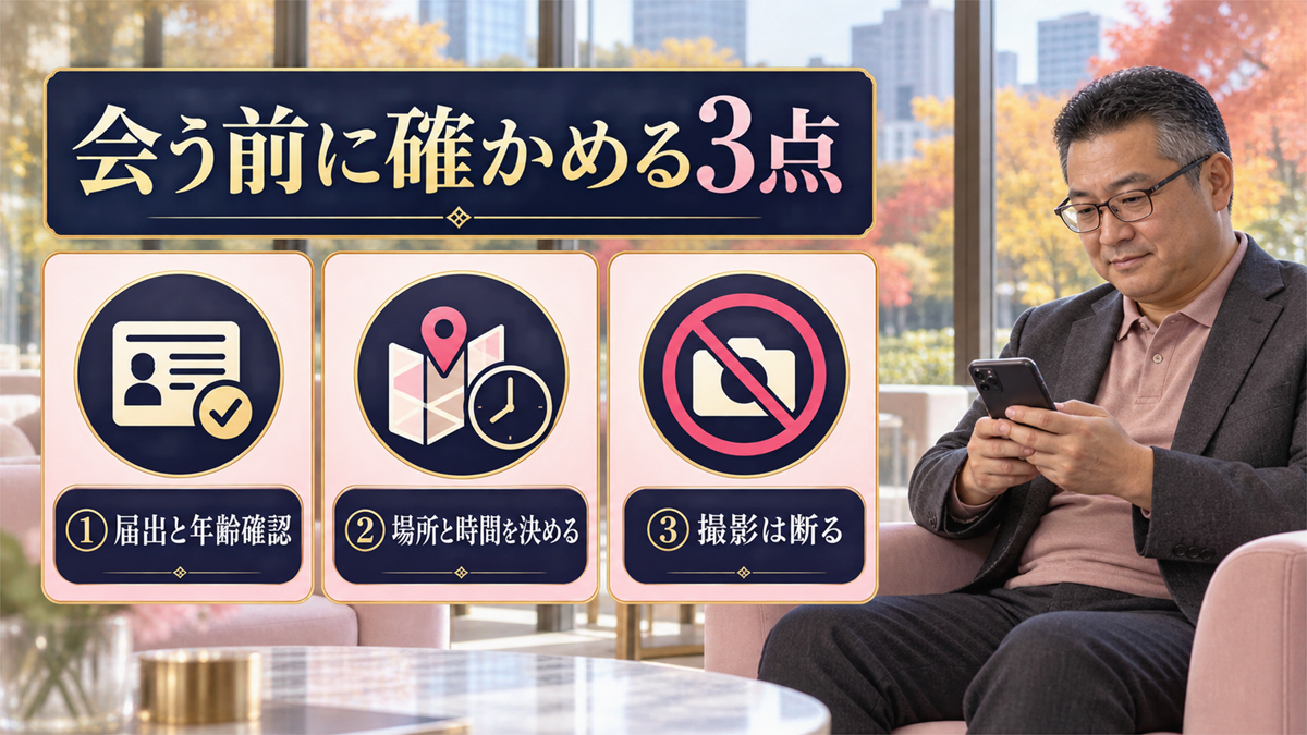 会う前に確かめる3点