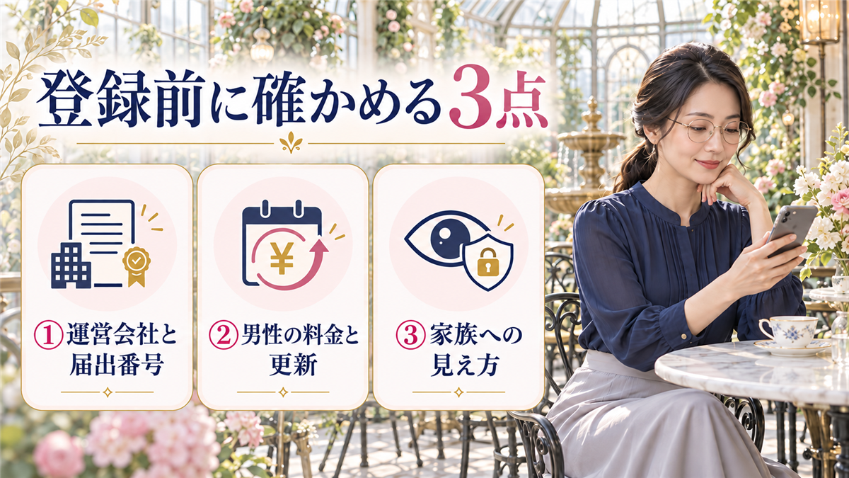 登録前に確かめる3点