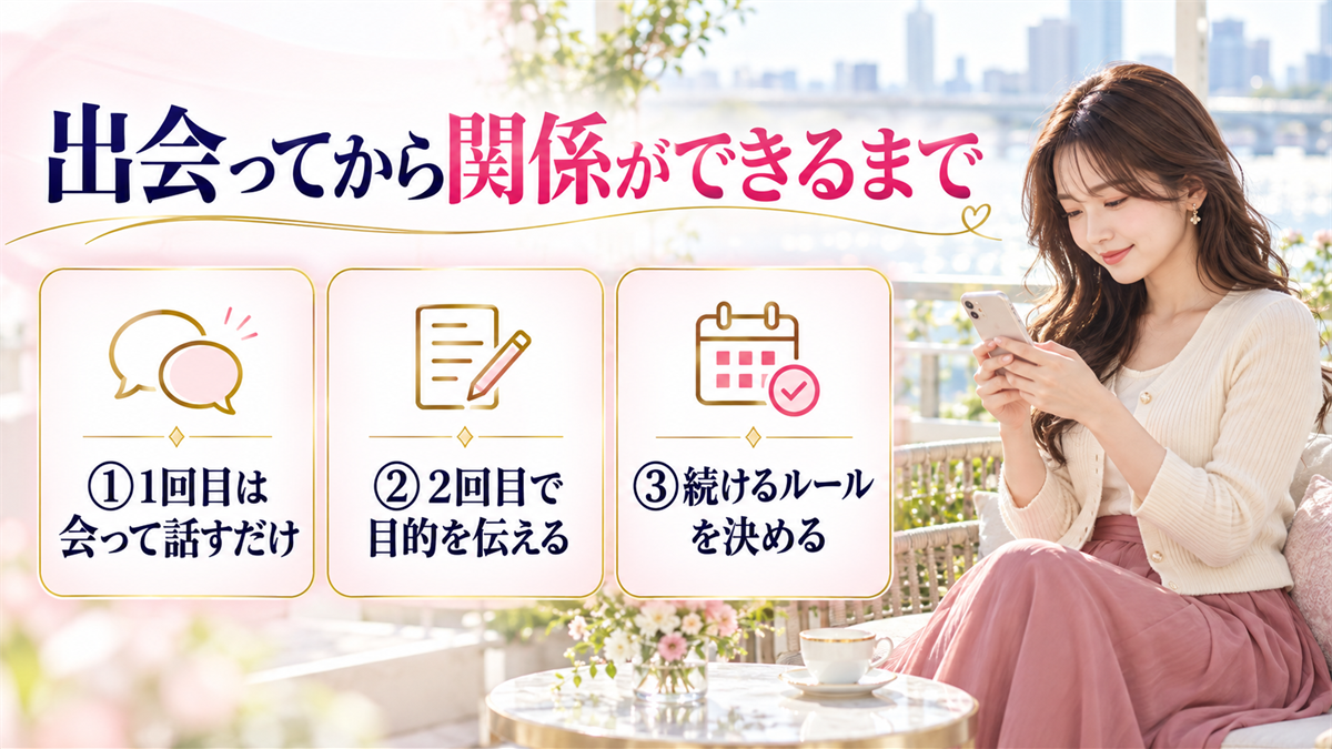 出会ってから関係ができるまで
